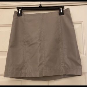 Free People Modern Femme Faux Leather Grey Skirt size 4 NWOT